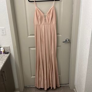 Light Pink Silk Formal Gown💞